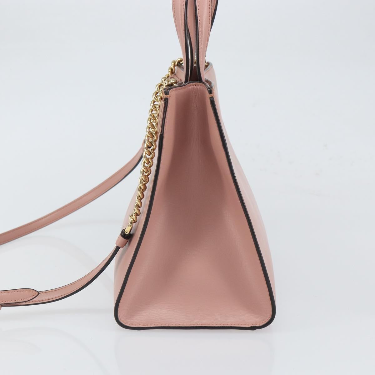 Salvatore Ferragamo Vara Bow Top Handle Convertible Tote Leather Pink Leather Tote Bag Bag (Pre-Loved)