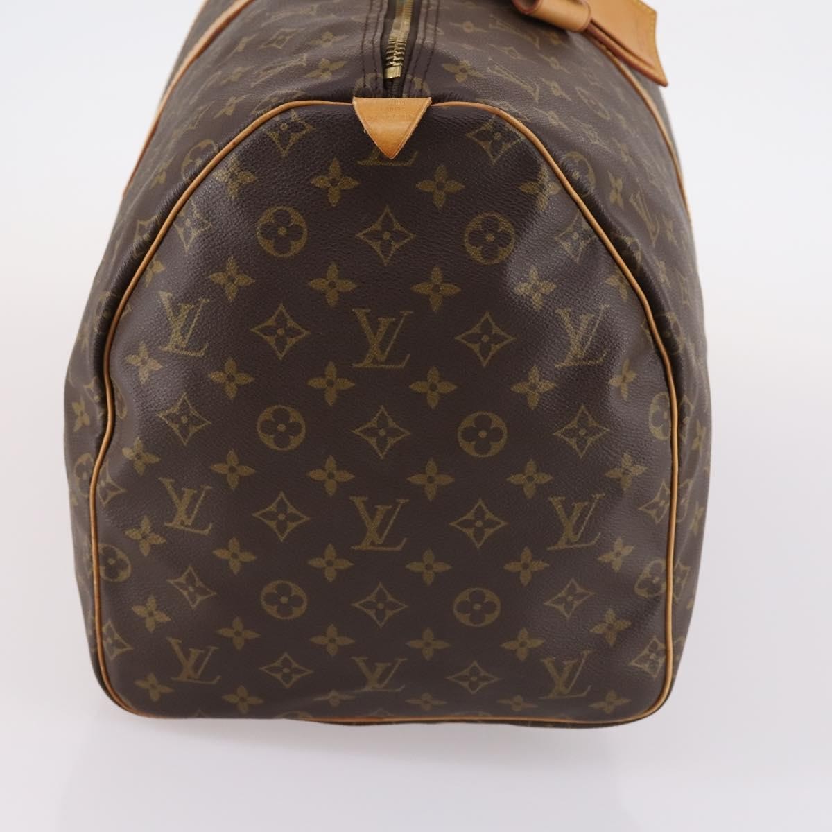 Louis Vuitton Keepall Bag Monogram Canvas Brown Canvas Travel Bag Bag (Authentic Pre-Loved)