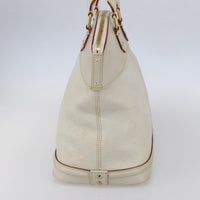 Louis Vuitton Suhali Lockit Handbag Leather White Leather Tote Bag Bag (Pre-Loved)