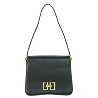 Salvatore Ferragamo Vintage Shoulder Bag Leather Black Leather Shoulder Bag Bag (Pre-Loved)