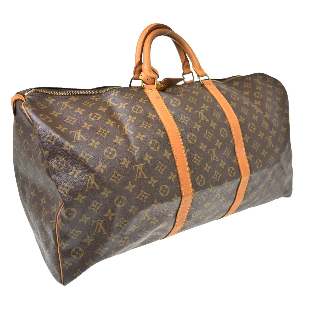 Louis Vuitton Louis Vuitton Keepall Bag Monogram Canvas Brown Canvas Travel Bag Bag (Pre-Loved)