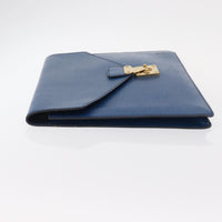 Louis Vuitton Porte-Documents Senateur Bag Epi Leather Blue Leather Clutche & Pouche Bag (Pre-Loved)