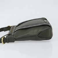 Burberry Vintage Shoulder Bag Leather Khaki Leather Shoulder Bag Bag (Authentic Pre-Loved)