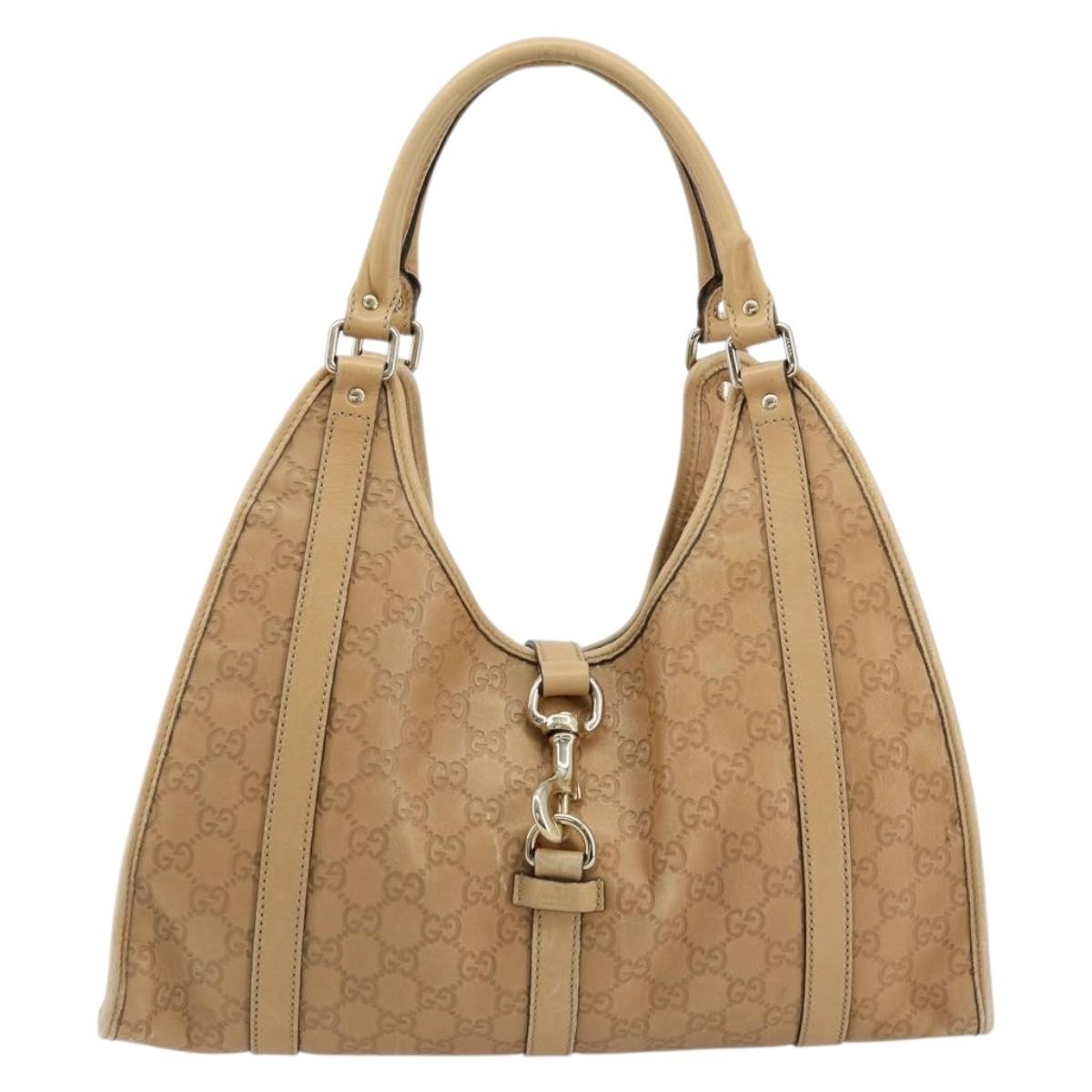 Gucci Joy Shoulder Bag Leather Beige Leather Shoulder Bag Bag (Pre-Loved)