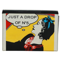 Chanel Just A Drop Of No.5 Comic Coco Clutch Patent Multicolour Patent_Leather Clutche & Pouche Bag (Pre-Loved)