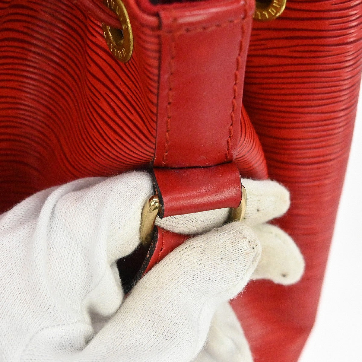 Louis Vuitton Noe Handbag Epi Leather Red Leather Shoulder Bag Bag