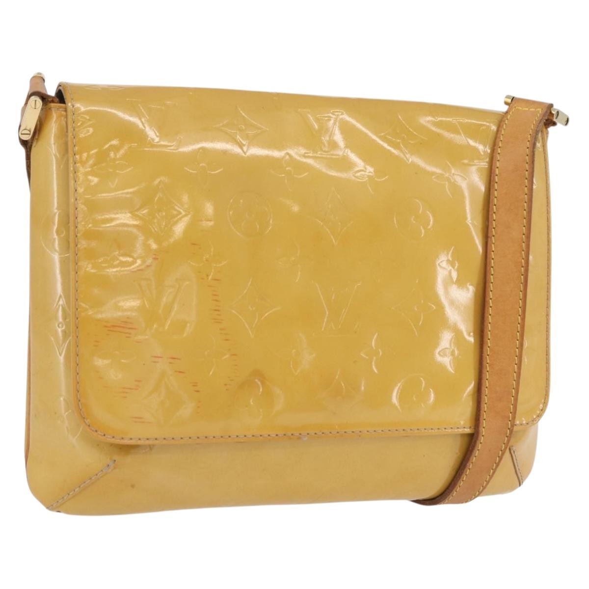 Louis Vuitton Thompson Street Handbag Monogram Vernis Beige Patent_Leather Shoulder Bag Bag (Authentic Pre-Loved)