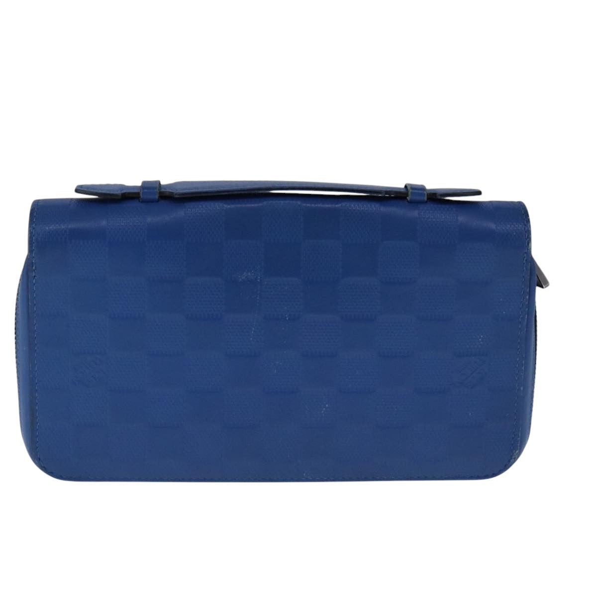 Louis Vuitton Organiser Atholl Leather Blue Leather Wallets Accessory (Authentic Pre-Loved)