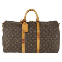 Louis Vuitton Keepall Bag Monogram Canvas Brown Canvas Travel Bag Bag (Pre-Loved)