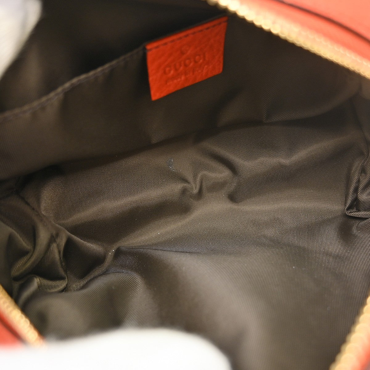 Gucci Pochette Leather Red Leather Clutche & Pouche Bag (Authentic Pre-Loved)