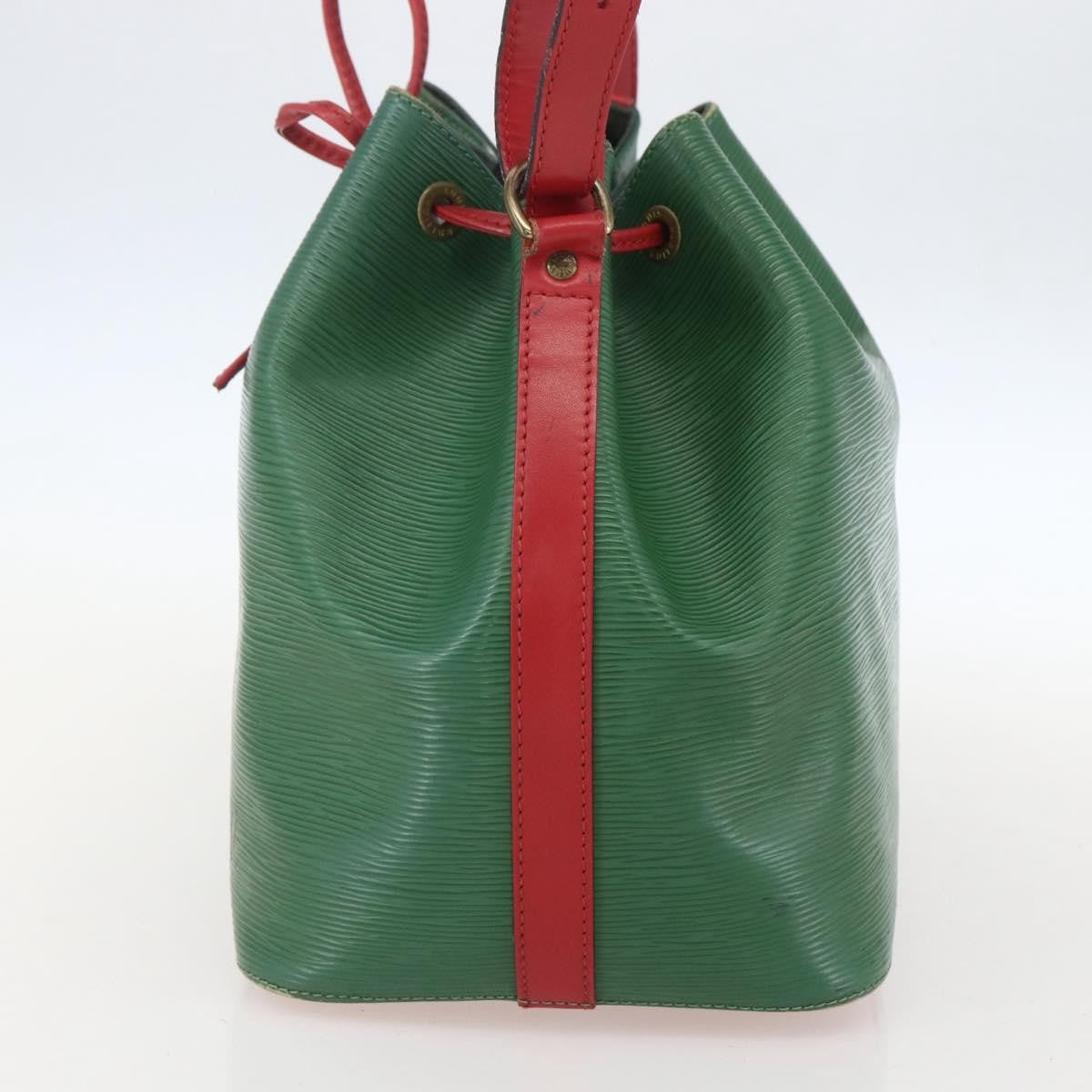 Louis Vuitton Bicolor Petit Noe Handbag Epi Leather Green Leather Shoulder Bag Bag (Pre-Loved)