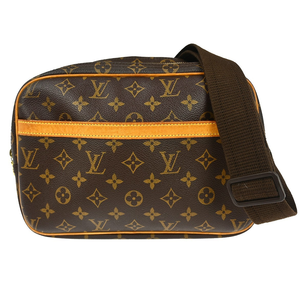 Louis Vuitton Reporter Bag Monogram Canvas Brown Canvas Shoulder Bag Bag (Authentic Pre-Loved)