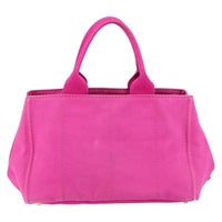 Prada Canapa Tote Canvas Pink Canvas Tote Bag Bag (Pre-Loved)
