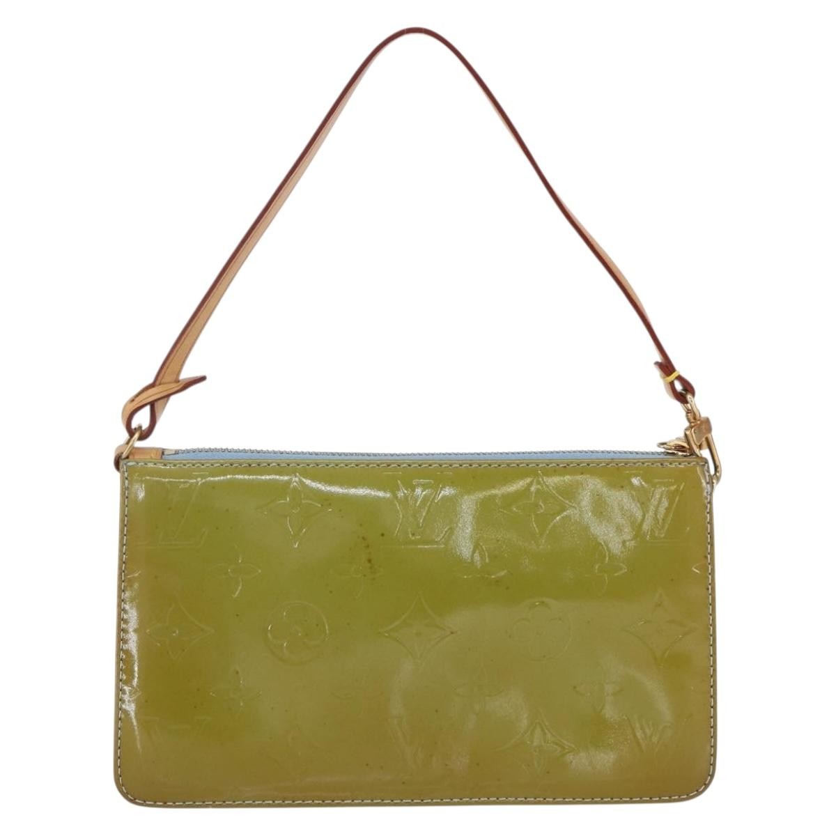 Louis Vuitton Lexington Pochette Monogram Vernis Blue Patent_Leather Clutche & Pouche Bag (Authentic Pre-Loved)