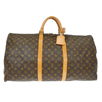 Louis Vuitton Louis Vuitton Keepall Bag Monogram Canvas Brown Canvas Travel Bag Bag (Authentic Pre-Loved)