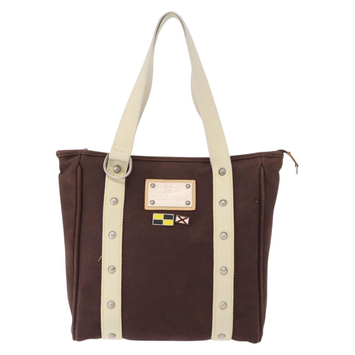 Louis Vuitton Antigua Tote Canvas Brown Canvas Tote Bag Bag (Authentic Pre-Loved)