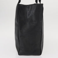 Salvatore Ferragamo Vala Tote Leather Black Leather Tote Bag Bag (Authentic Pre-Loved)
