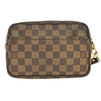 Louis Vuitton Pochette Macao Damier Brown Canvas Clutche & Pouche Bag (Pre-Loved)