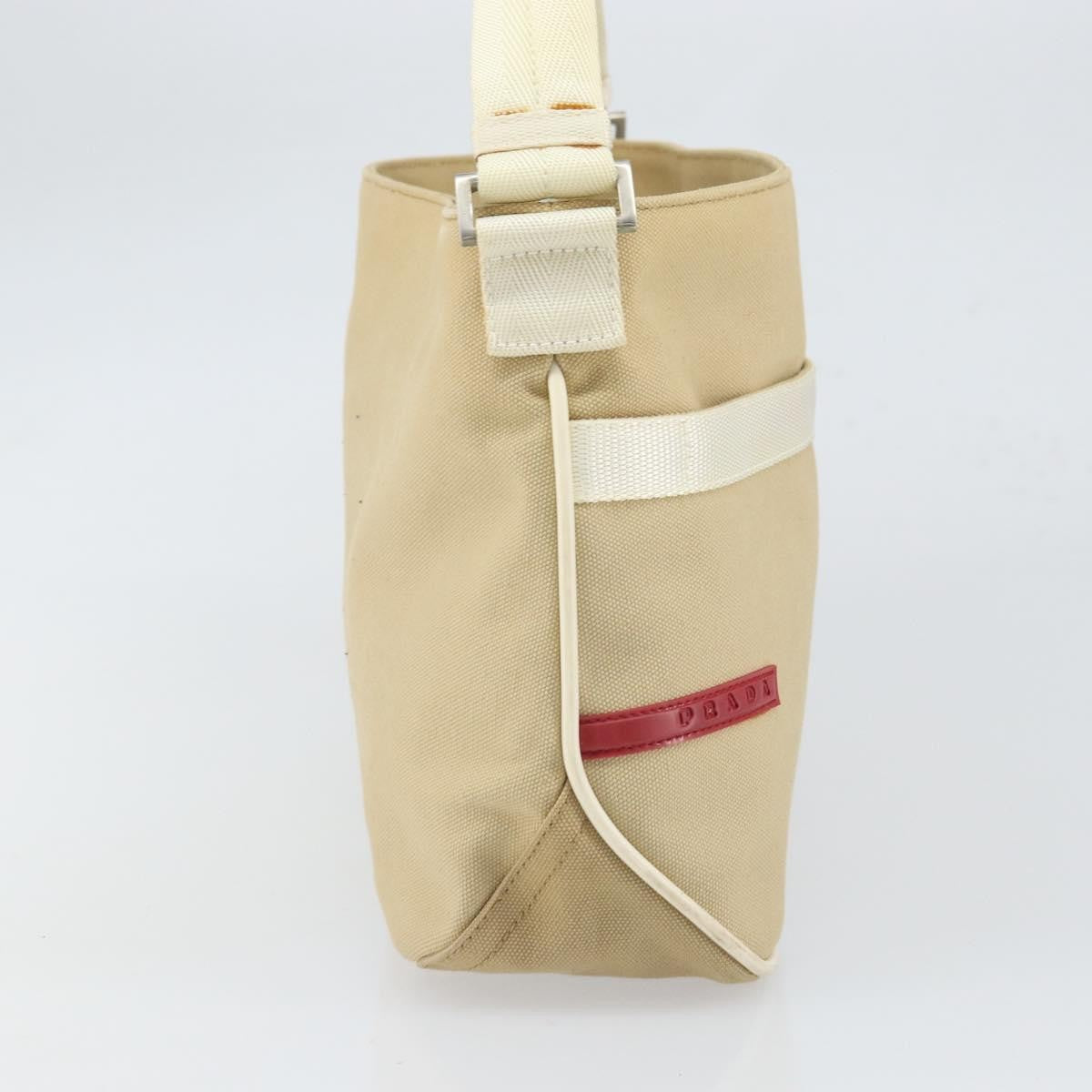 Prada Sport Handbag Canvas Beige Canvas Shoulder Bag Bag (Pre-Loved)