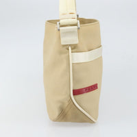 Prada Sport Handbag Canvas Beige Canvas Shoulder Bag Bag (Pre-Loved)