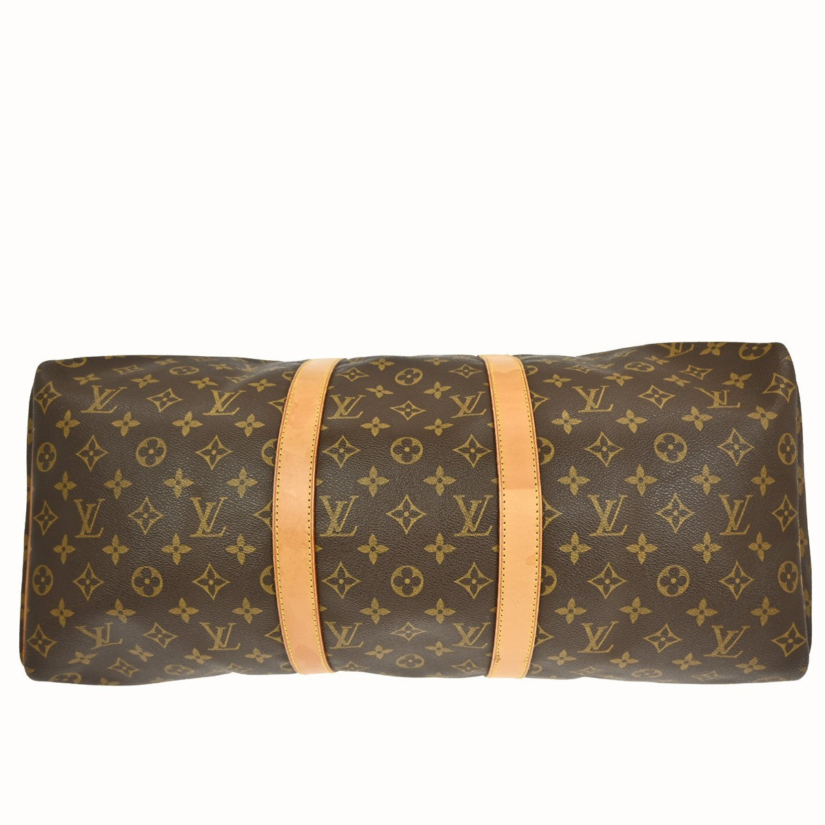Louis Vuitton Keepall Bag Monogram Canvas Brown Canvas Travel Bag Bag (Authentic Pre-Loved)