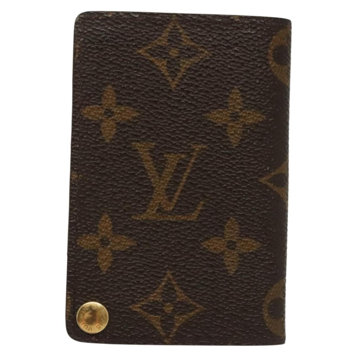 Louis Vuitton Louis Vuitton Porte Cartes Pression Card Case Monogram Canvas Brown Canvas Card Holders Accessory (Pre-Loved)