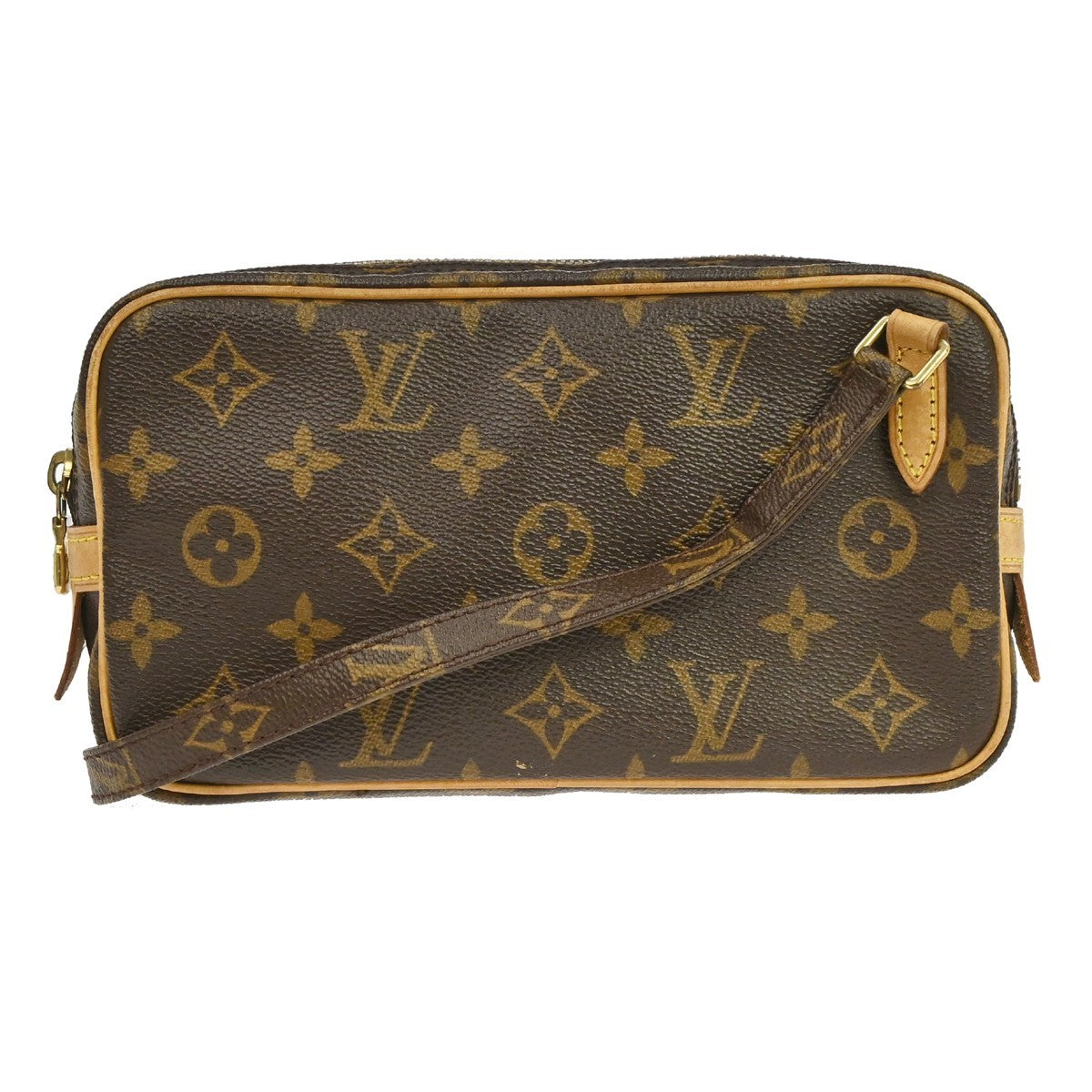 Louis Vuitton Pochette Marly Bandouliere Bag Monogram Canvas Brown Canvas Shoulder Bag Bag (Authentic Pre-Loved)