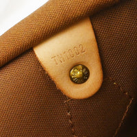 Louis Vuitton Speedy Handbag Monogram Canvas Brown Canvas Handbag (Pre-Loved)
