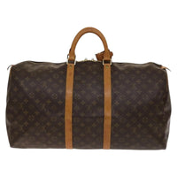 Louis Vuitton Keepall Bag Monogram Canvas Brown Canvas Travel Bag Bag (Authentic Pre-Loved)