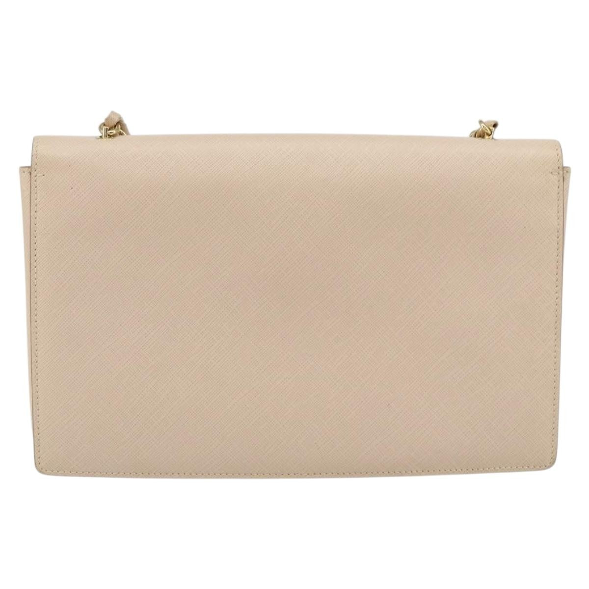 Salvatore Ferragamo Vala Chain Shoulder Bag Leather Pink Leather Shoulder Bag Bag (Authentic Pre-Loved)