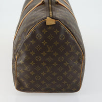 Louis Vuitton Keepall Bag Monogram Canvas Brown Canvas Travel Bag Bag (Pre-Loved)