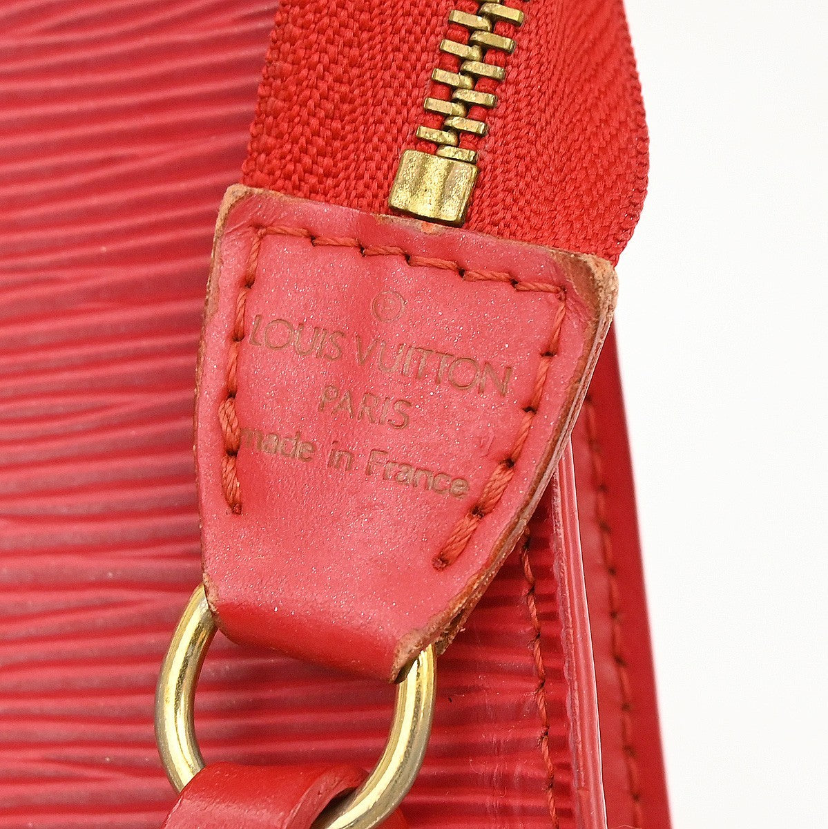 Louis Vuitton Pochette Accessoires Epi Leather Red Leather Clutche & Pouche Bag (Authentic Pre-Loved)