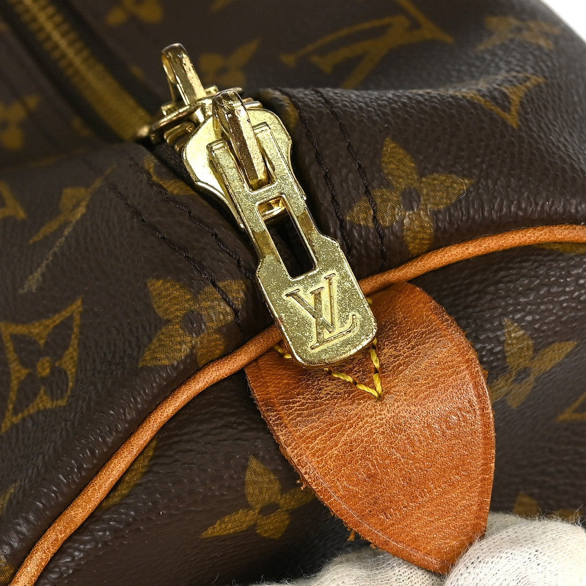 Louis Vuitton Keepall Bag Monogram Canvas Brown Canvas Travel Bag Bag (Pre-Loved)