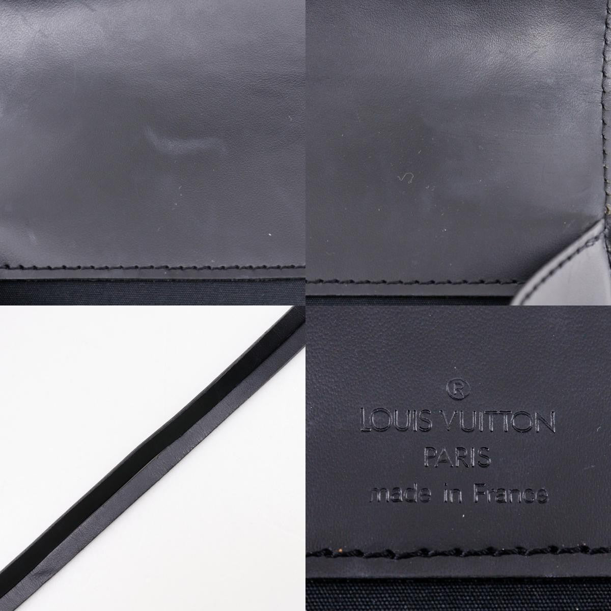 Louis Vuitton Dinard Handbag Epi Leather Black Leather Shoulder Bag Bag (Authentic Pre-Loved)