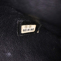 Chanel Embossed Logo Bowler Bag Quilted Caviar Black Leather Travel Bag Bag (Authentic Pre-Loved)
