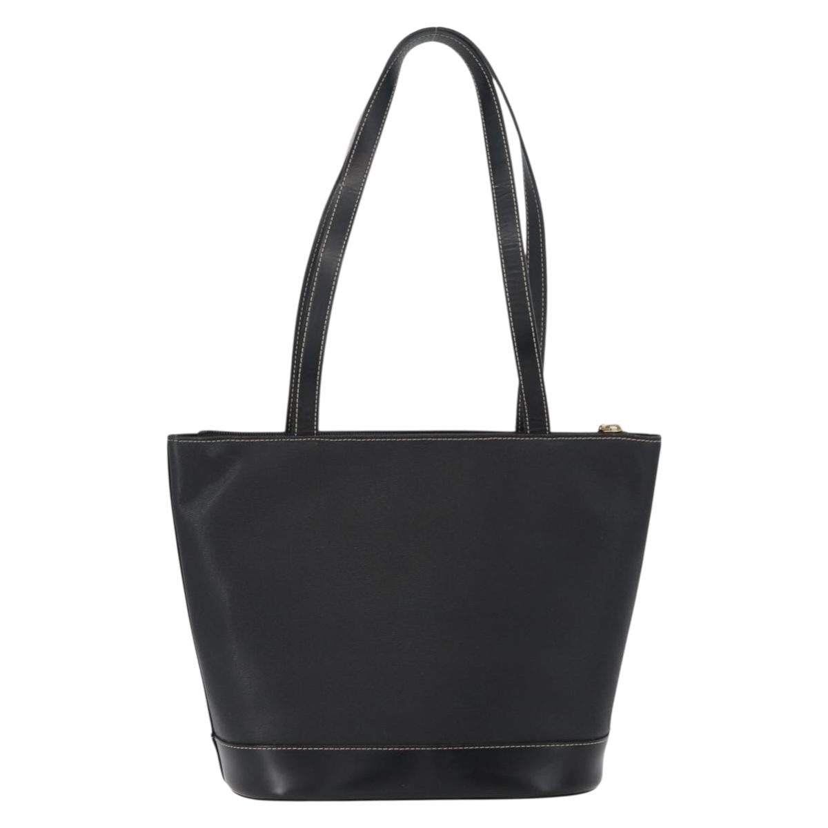 Burberry Vintage Tote Bag Leather Black Leather Tote Bag Bag (Pre-Loved)