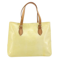 Louis Vuitton Brentwood Handbag Monogram Vernis Yellow Patent_Leather Tote Bag Bag (Pre-Loved)