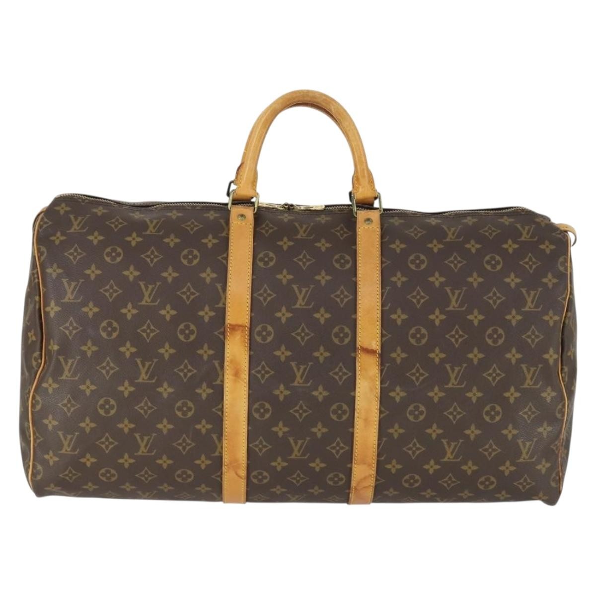 Louis Vuitton Louis Vuitton Keepall Bag Monogram Canvas Brown Canvas Travel Bag Bag (Pre-Loved)
