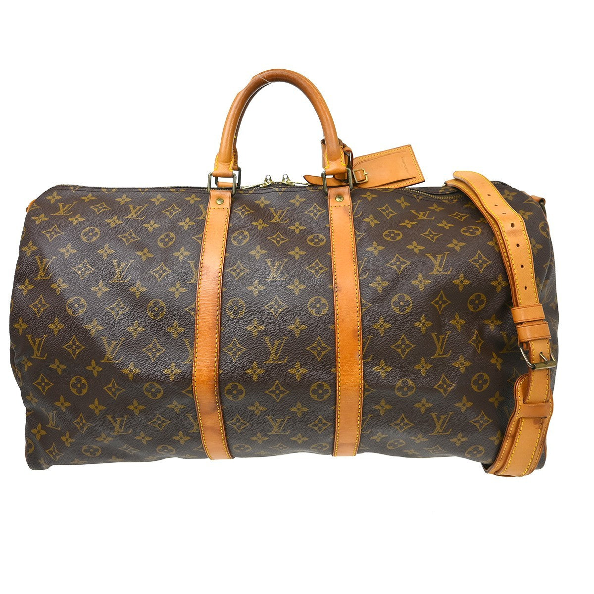 Louis Vuitton Louis Vuitton Keepall Bandouliere Bag Monogram Canvas Brown Canvas Travel Bag Bag (Authentic Pre-Loved)