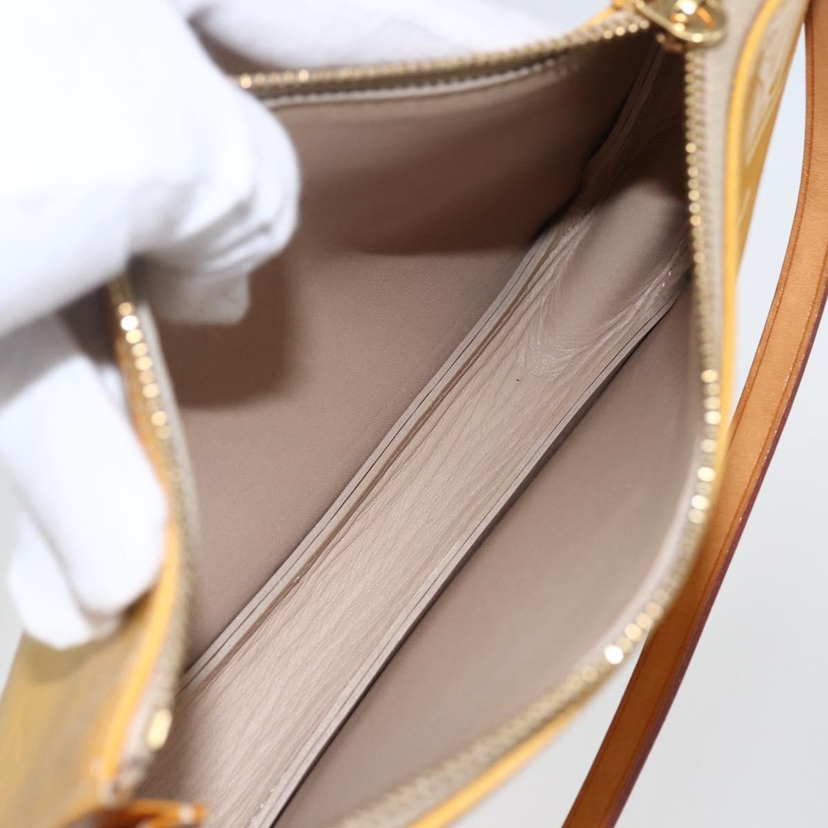 Louis Vuitton Lexington Pochette Monogram Vernis Beige Patent_Leather Clutche & Pouche Bag (Authentic Pre-Loved)