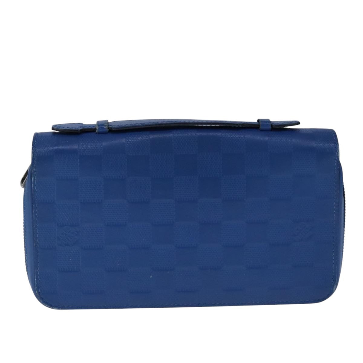 Louis Vuitton Organiser Atholl Leather Blue Leather Wallets Accessory (Authentic Pre-Loved)