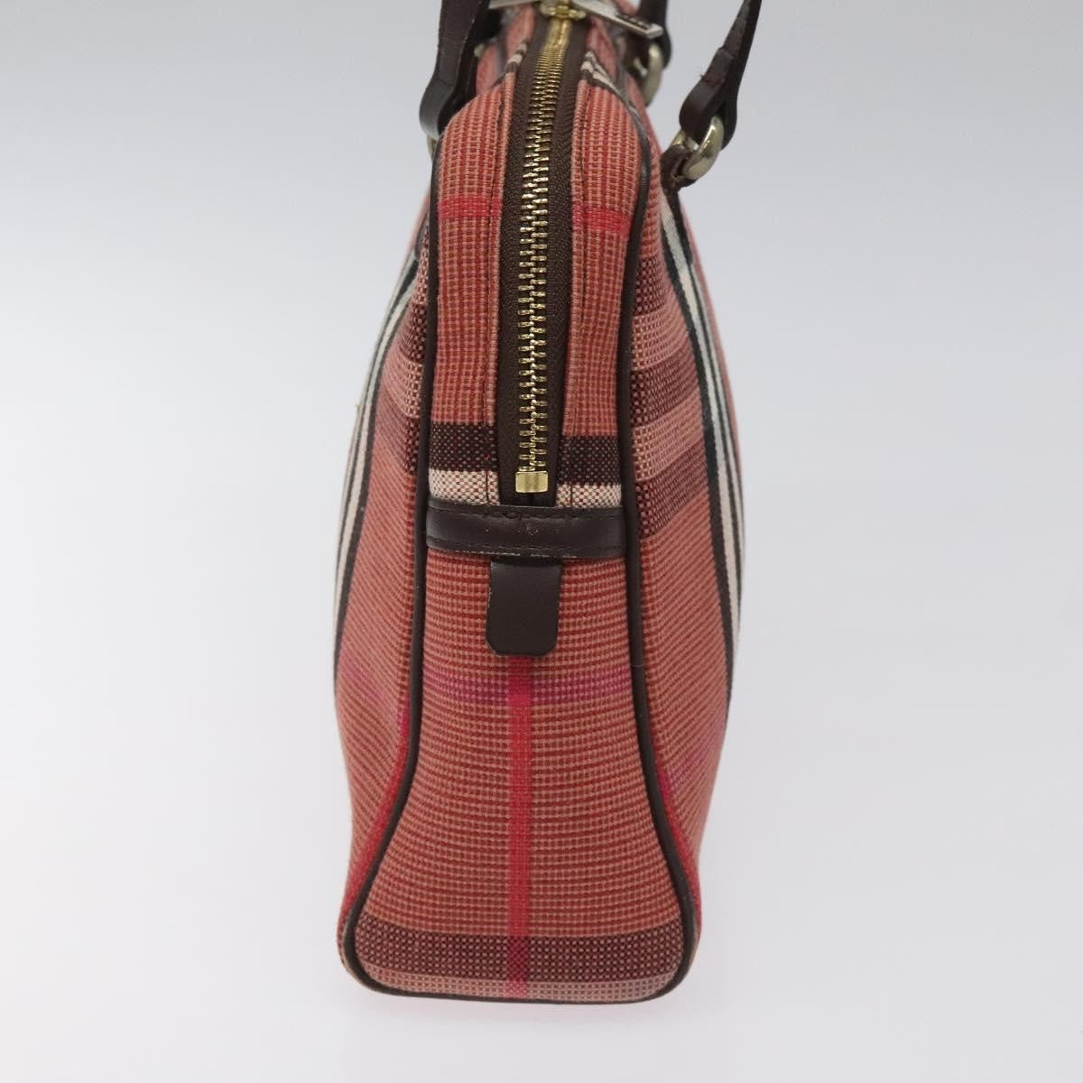 Burberry Nova Check Shoulder Bag Canvas Red Canvas Shoulder Bag Bag (Authentic Pre-Loved)
