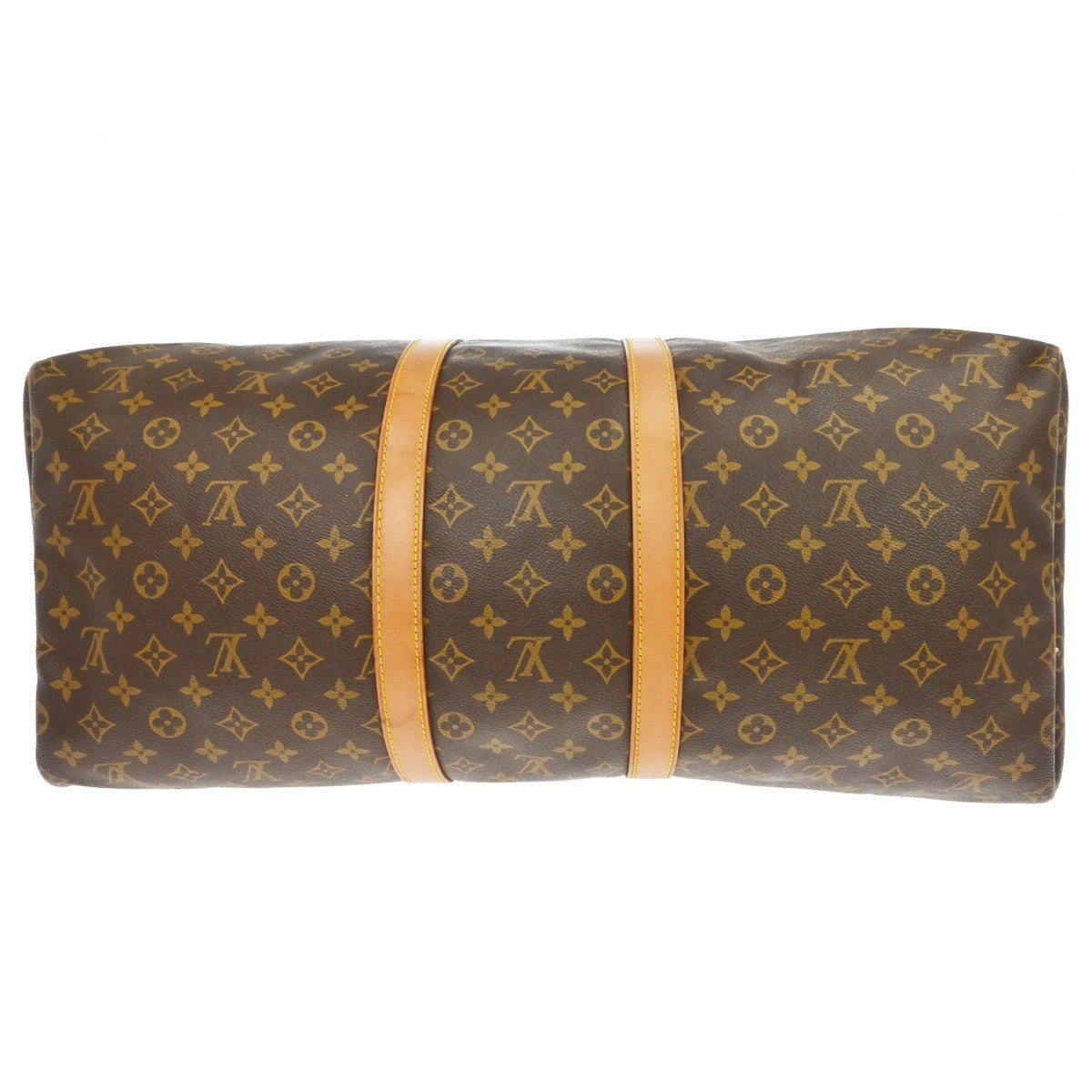 Louis Vuitton Keepall Bag Monogram Canvas Brown Canvas Travel Bag Bag (Authentic Pre-Loved)