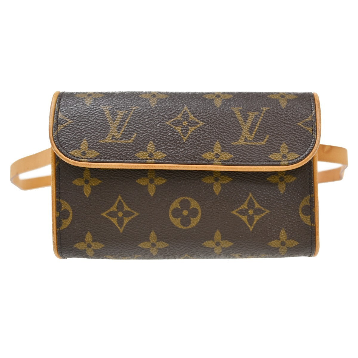 Louis Vuitton Florentine Waist Bag Monogram Canvas Brown Canvas Clutche & Pouche Bag (Authentic Pre-Loved)