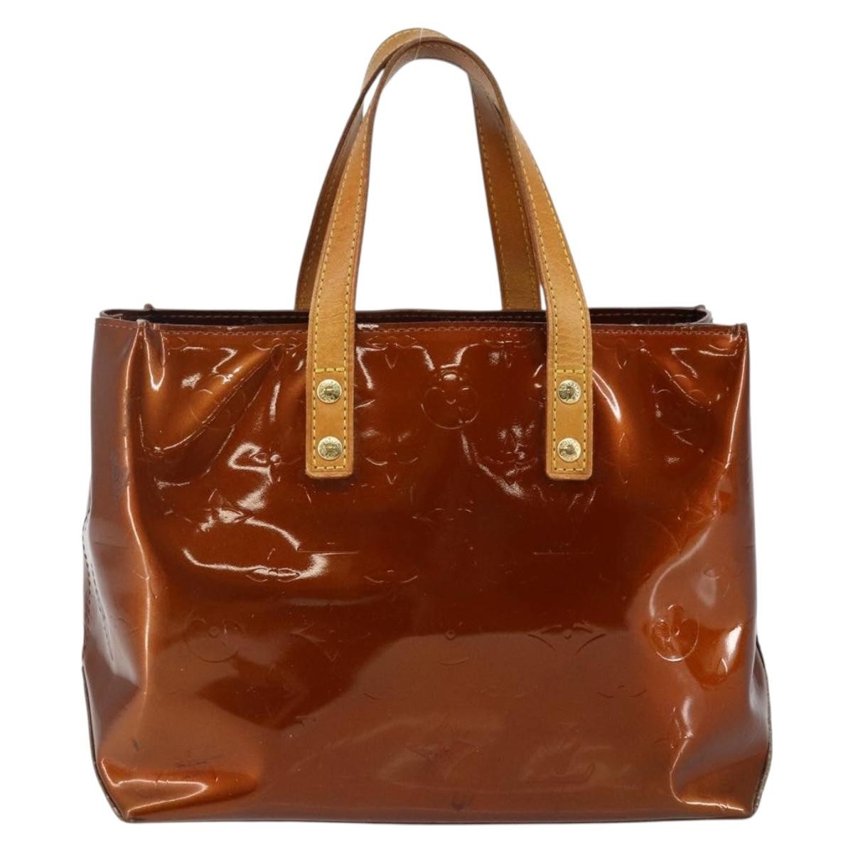 Louis Vuitton Reade Handbag Monogram Vernis Brown Patent_Leather Handbag (Authentic Pre-Loved)