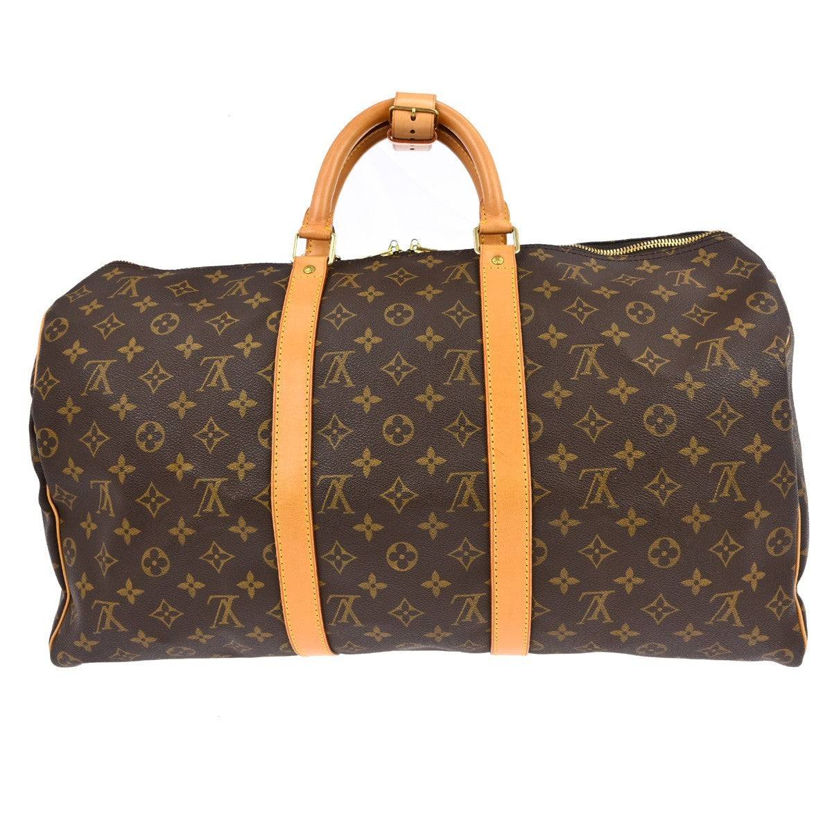 Louis Vuitton Louis Vuitton Keepall Bag Monogram Canvas Brown Canvas Travel Bag Bag (Pre-Loved)