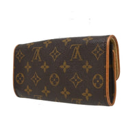 Louis Vuitton Louis Vuitton Twin Handbag Monogram Canvas Brown Canvas Clutche & Pouche Bag (Pre-Loved)