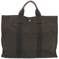 Hermes Fourre-Tout Herline Canvas Gray Canvas Tote Bag Bag (Authentic Pre-Loved)