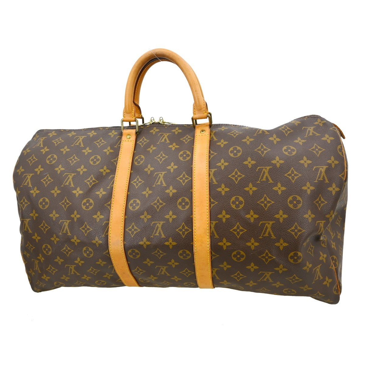 Louis Vuitton Louis Vuitton Keepall Bag Monogram Canvas Brown Canvas Travel Bag Bag (Authentic Pre-Loved)