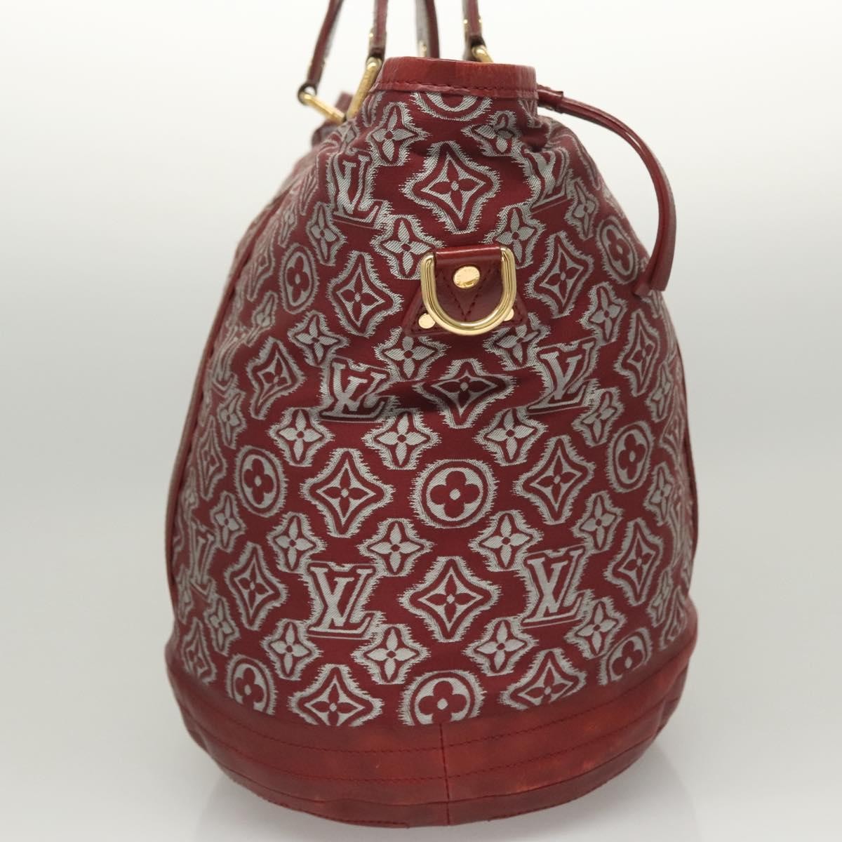 Louis Vuitton Aviator Handbag Limited Edition Monogram Jacquard Burgundy Canvas Handbag (Authentic Pre-Loved)